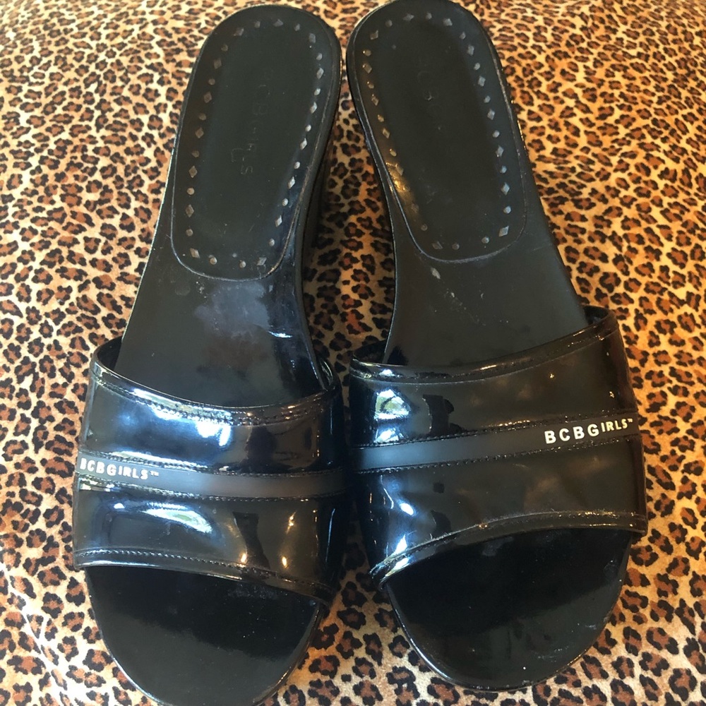 Platform BCBG  slide on Wedges.